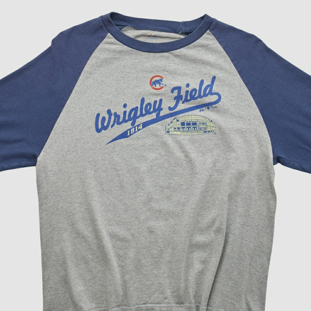Chicago Cubs Majestic 2009 T-shirt - Heather Gray - Vintage - Fanatics Discount