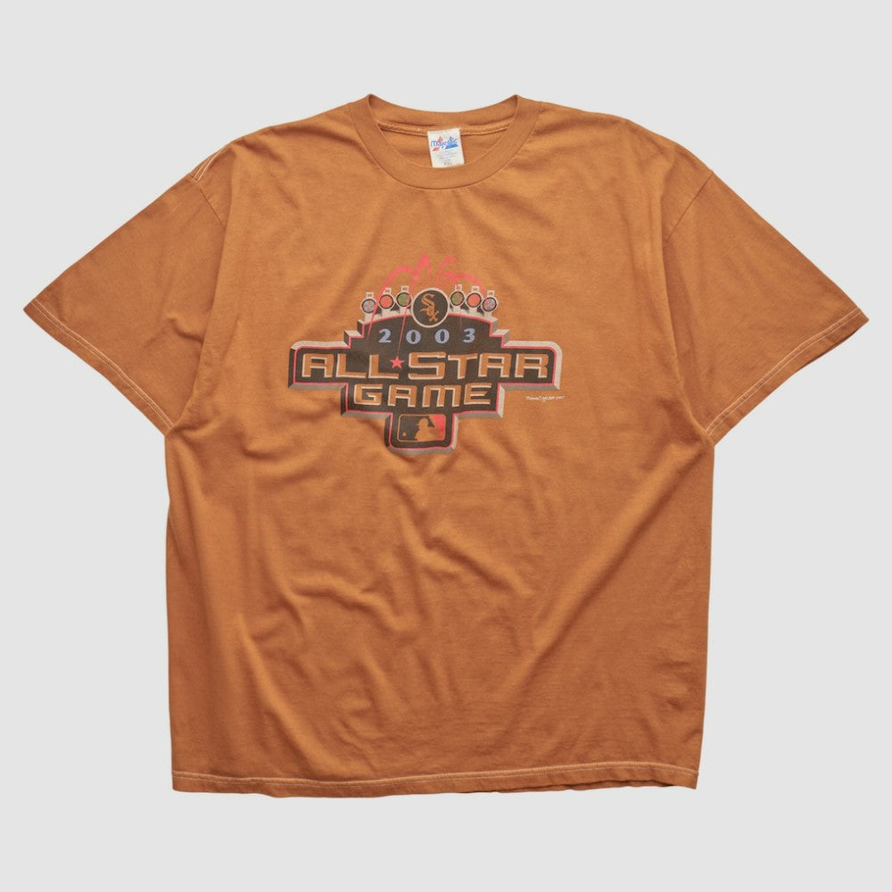 MLB All-Star Game Majestic 2003 T-shirt - Orange - 3XVintage - Fanatics Sale