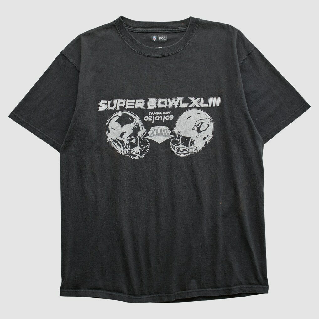 Fanatics Superbowl XLIII NFL 2009 T-shirt Black Vintage