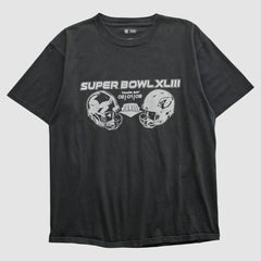 Fanatics Superbowl XLIII NFL 2009 T-shirt Black Vintage
