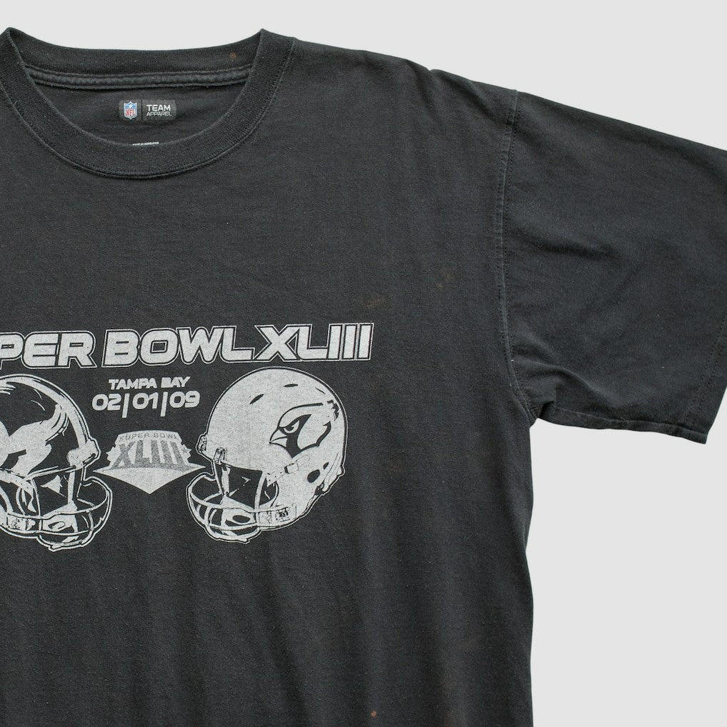 Fanatics Superbowl XLIII NFL 2009 T-shirt Black Vintage