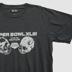Fanatics Superbowl XLIII NFL 2009 T-shirt Black Vintage