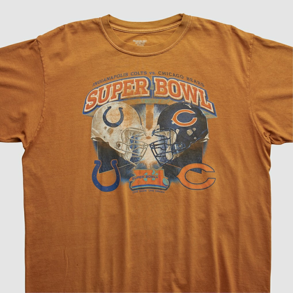 Fanatics Superbowl XLI Reebok 2007 T-shirt Orange Vintage