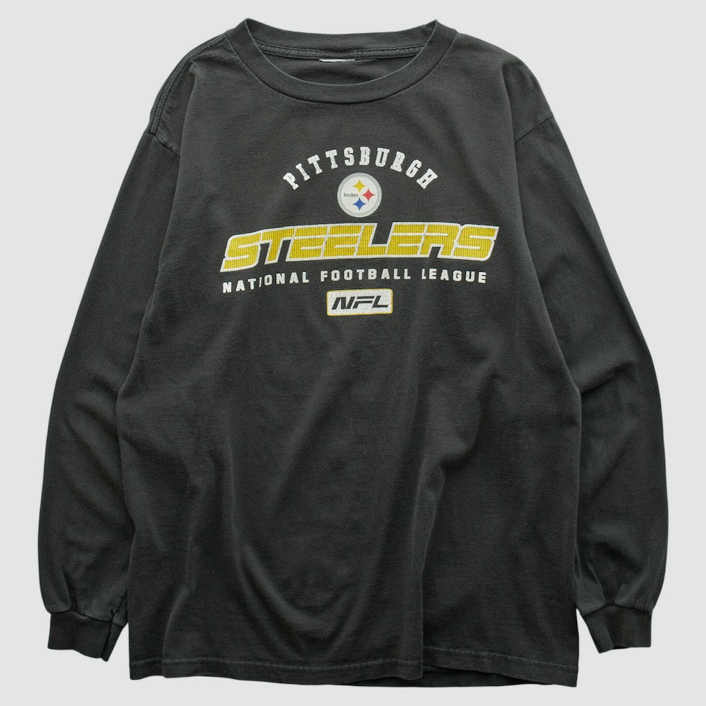Fanatics Pittsburgh Steelers 2000s Long Sleeve T-shirt Black Vintage