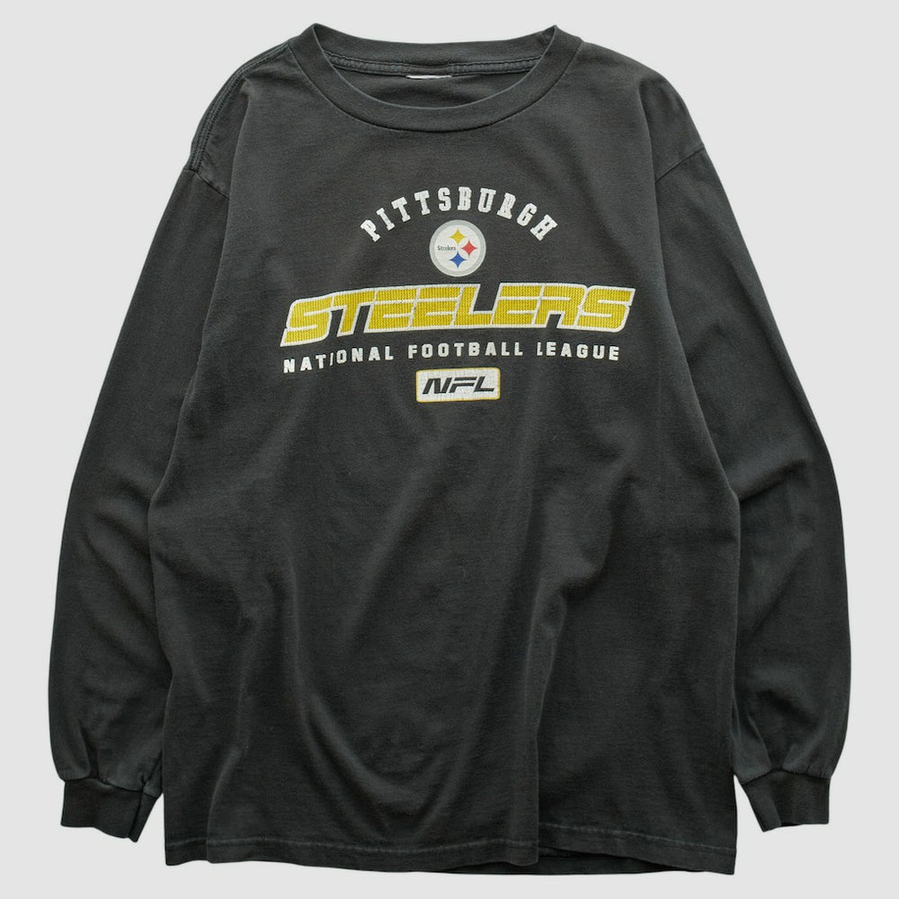 Fanatics Pittsburgh Steelers 2000s Long Sleeve T-shirt Black Vintage