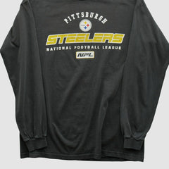 Fanatics Pittsburgh Steelers 2000s Long Sleeve T-shirt Black Vintage