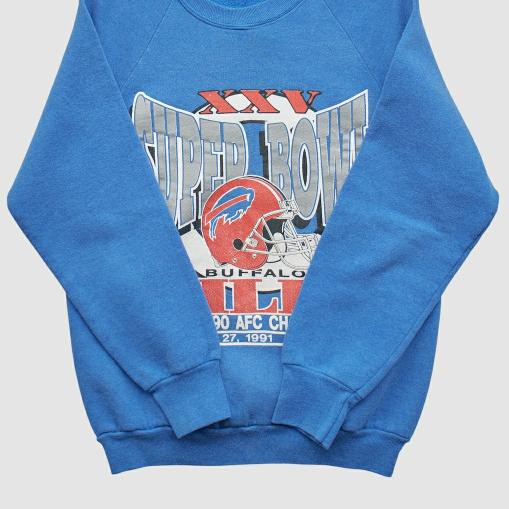 Fanatics Buffalo Bills 1990 Pullover Sweatshirt Blue Vintage