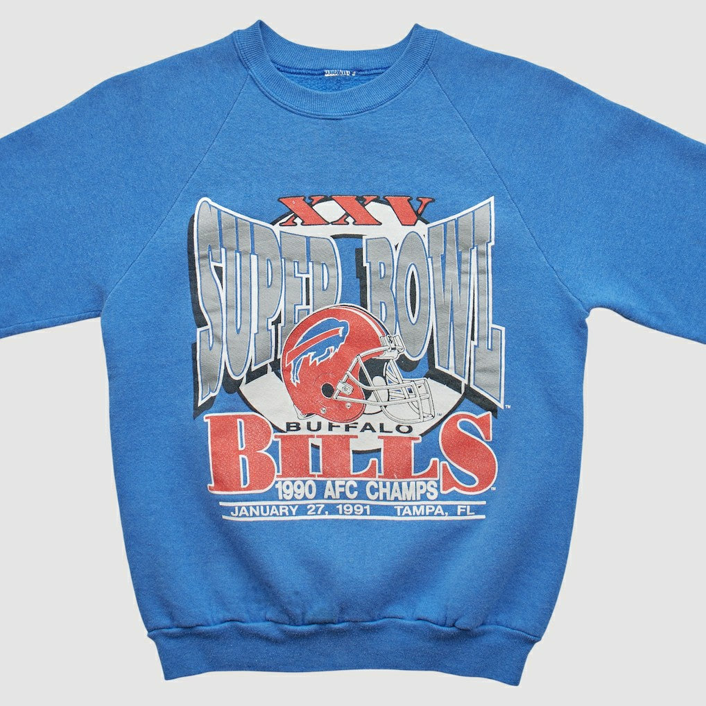Fanatics Buffalo Bills 1990 Pullover Sweatshirt Blue Vintage