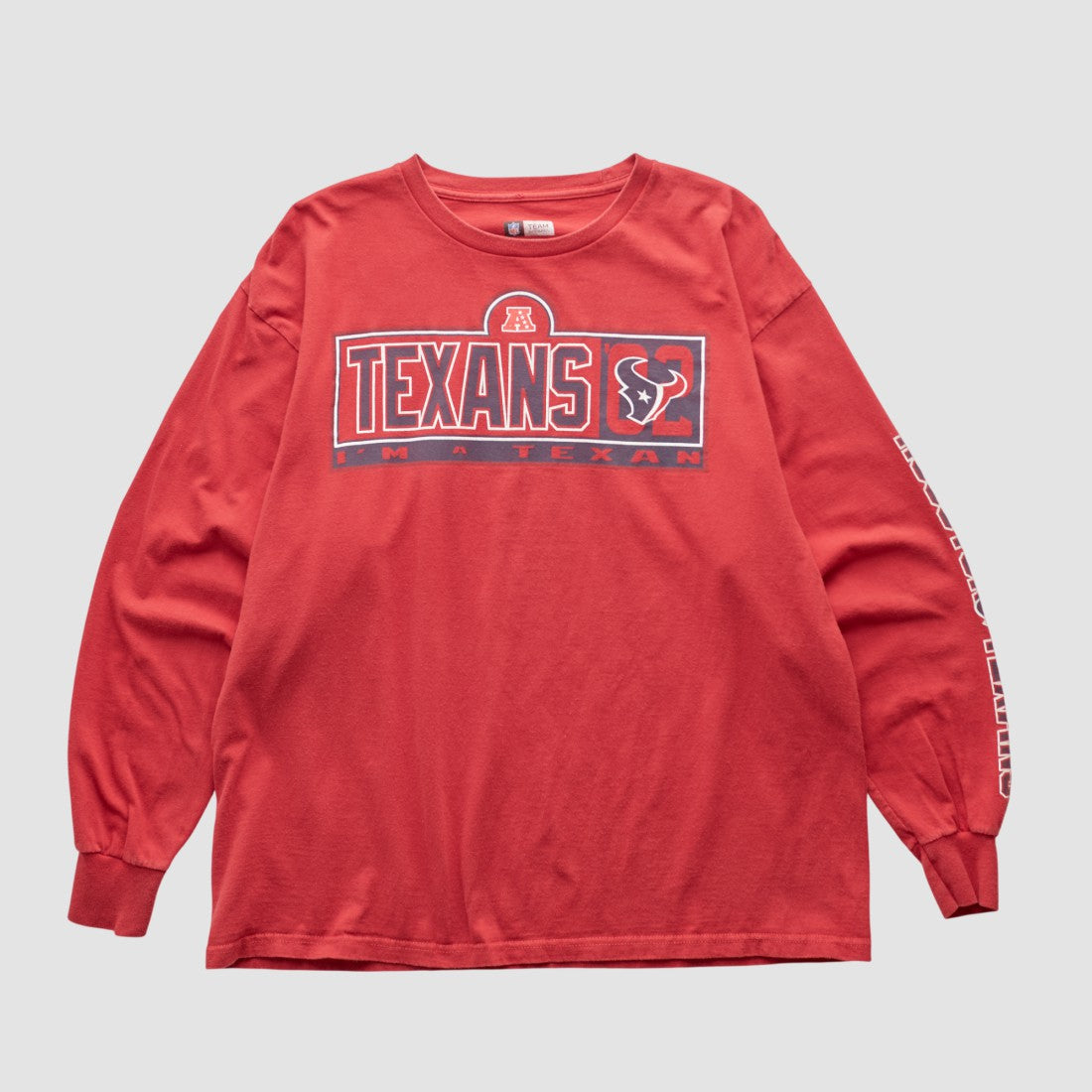 Fanatics Houston Texans NFL 2000s Long Sleeve T-shirt Red Vintage