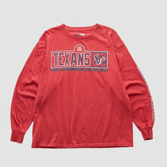 Fanatics Houston Texans NFL 2000s Long Sleeve T-shirt Red Vintage