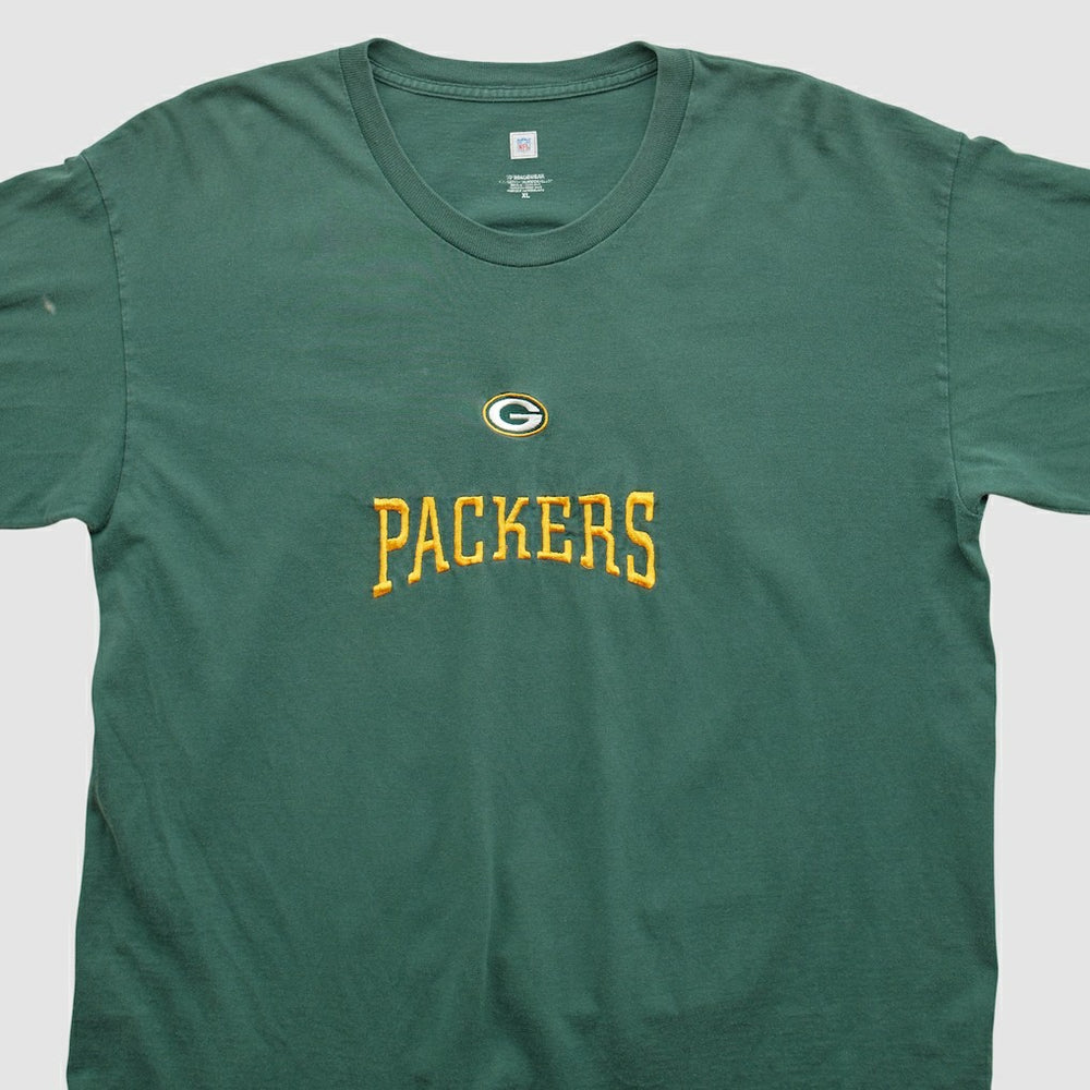 Fanatics Green Bay Packers NFL 2000s Long Sleeve T-shirt Green Vintage