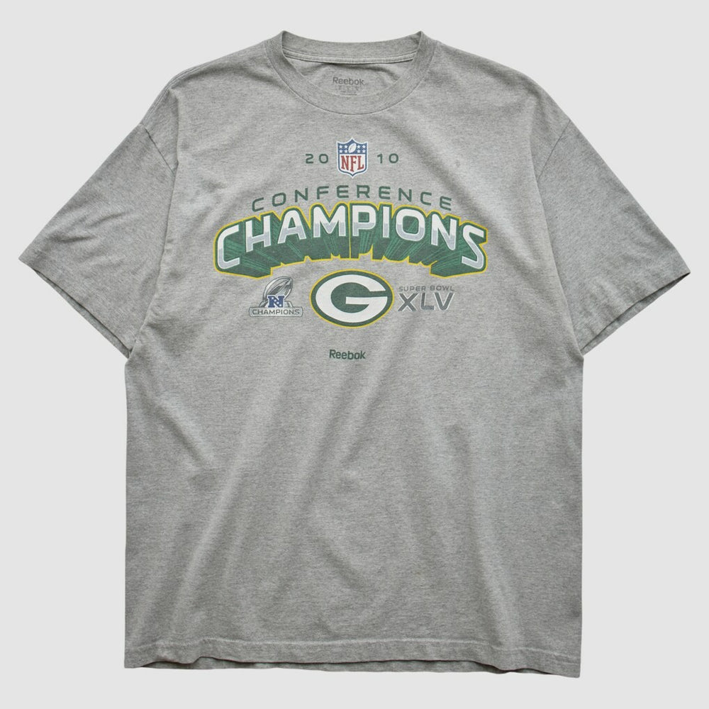 Fanatics Green Bay Packers Reebok 2010 T-shirt Heather Gray Vintage