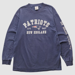 Fanatics New England Patriots NFL 2010s Long Sleeve T-shirt Navy Vintage
