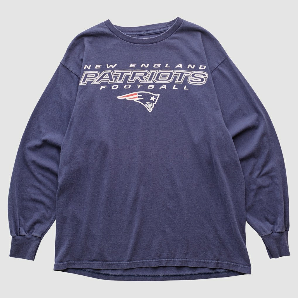 Fanatics New England Patriots NFL 2000s Long Sleeve T-shirt Navy Vintage