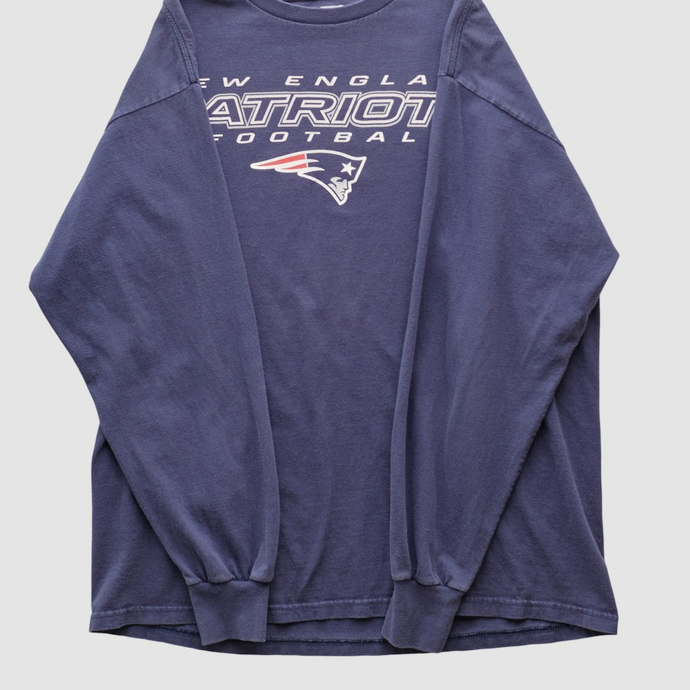Fanatics New England Patriots NFL 2000s Long Sleeve T-shirt Navy Vintage