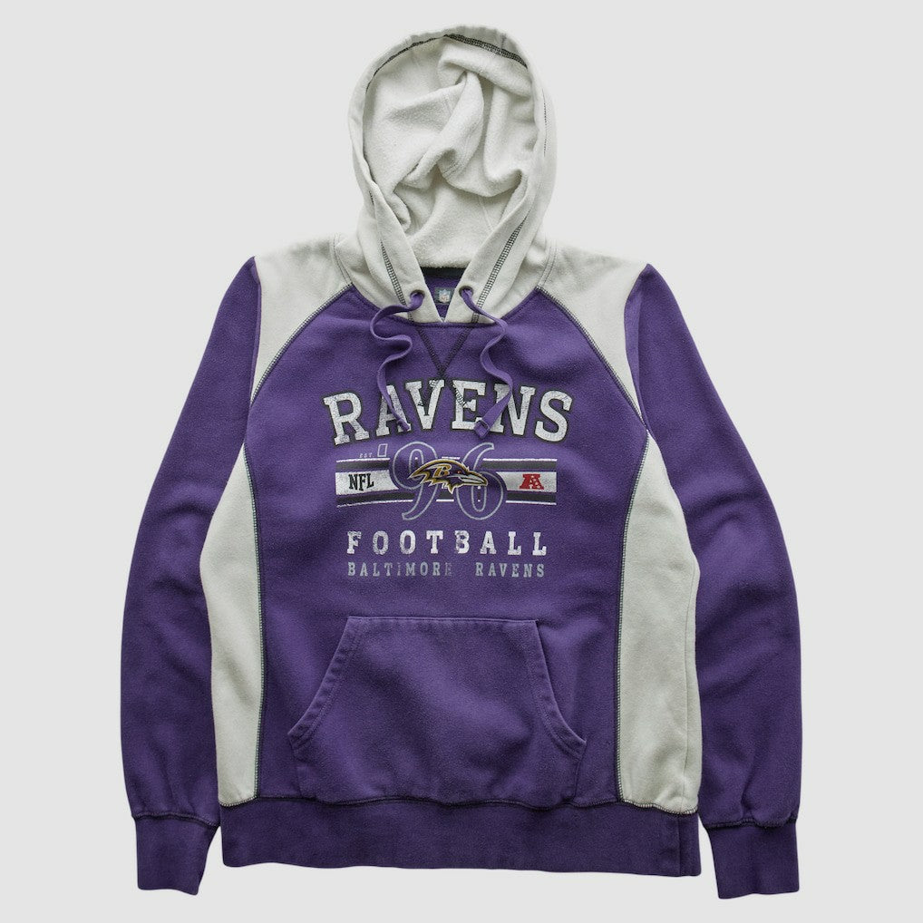 Fanatics Baltimore Ravens NFL 2010s Hooded Pullover Sweatshirt Purple Vintage