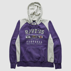 Fanatics Baltimore Ravens NFL 2010s Hooded Pullover Sweatshirt Purple Vintage