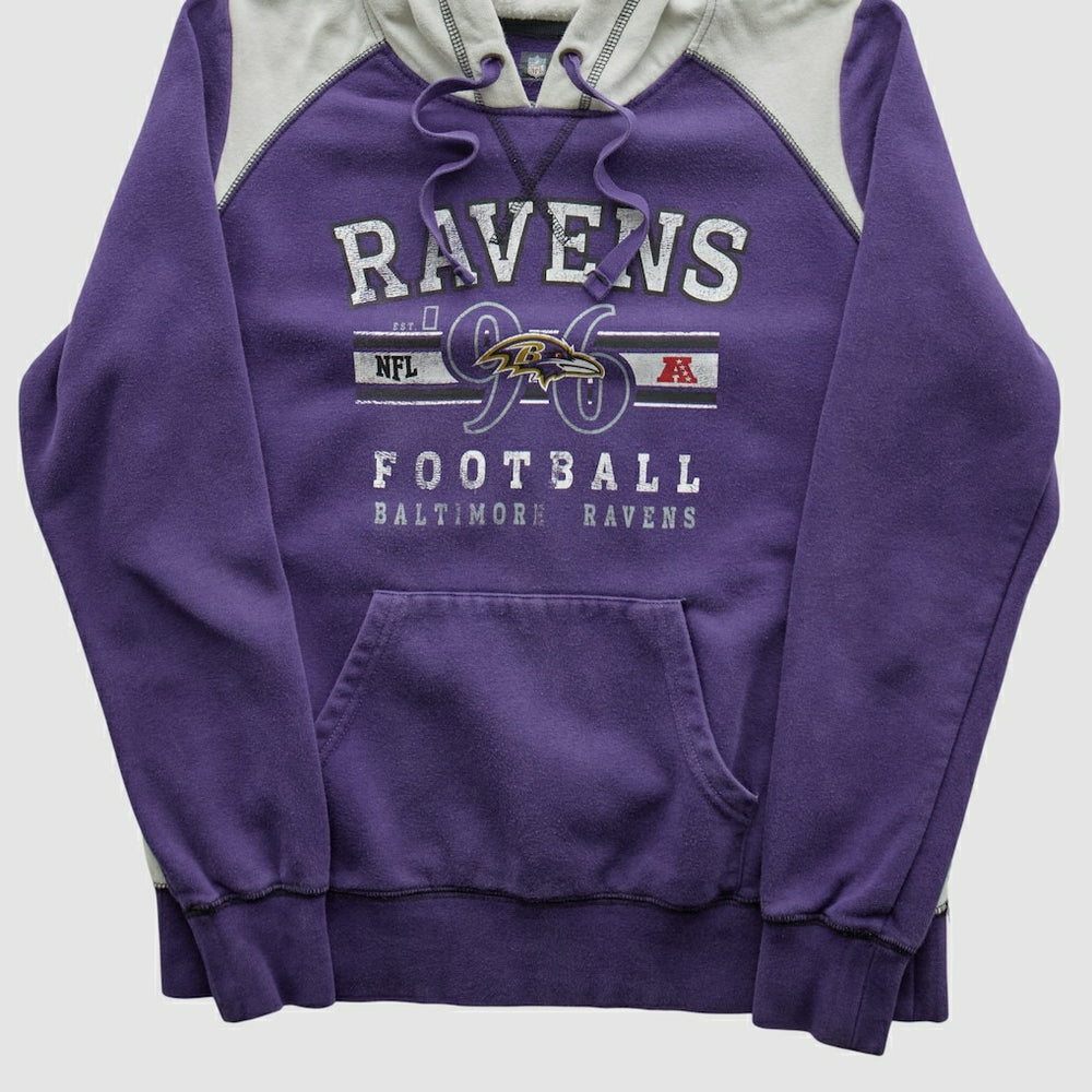Fanatics Baltimore Ravens NFL 2010s Hooded Pullover Sweatshirt Purple Vintage