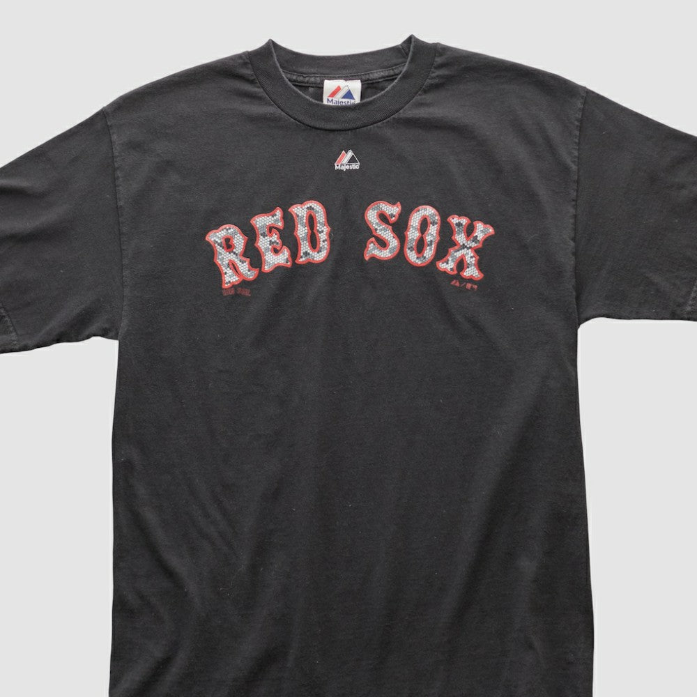 Boston Red Sox Majestic 2010s T-shirt - Black - Vintage - Fanatics on Sale
