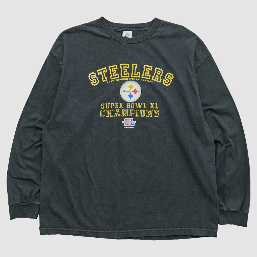 Fanatics Pittsburgh Steelers Alstyle 2006 Long Sleeve T-shirt Black Vintage