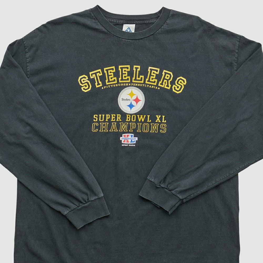 Fanatics Pittsburgh Steelers Alstyle 2006 Long Sleeve T-shirt Black Vintage