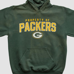 Fanatics Green Bay Packers Reebok 2000s Hooded Pullover Sweatshirt Green Vintage