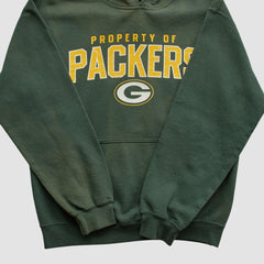 Fanatics Green Bay Packers Reebok 2000s Hooded Pullover Sweatshirt Green Vintage
