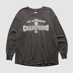 Fanatics Pittsburgh Steelers NFL 2008 Long Sleeve T-shirt Black Vintage
