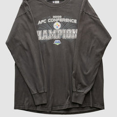 Fanatics Pittsburgh Steelers NFL 2008 Long Sleeve T-shirt Black Vintage