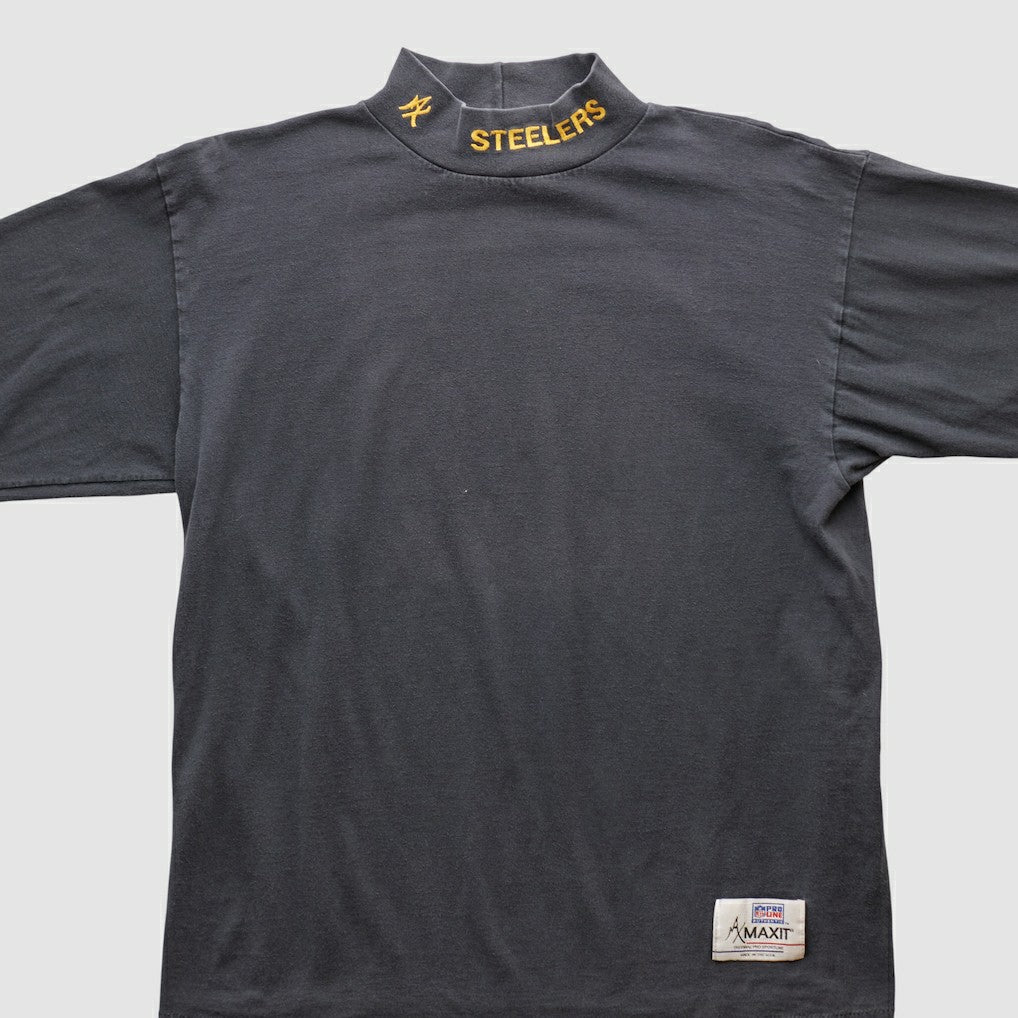 Fanatics Pittsburgh Steelers 90s Long Sleeve T-shirt Charcoal Vintage