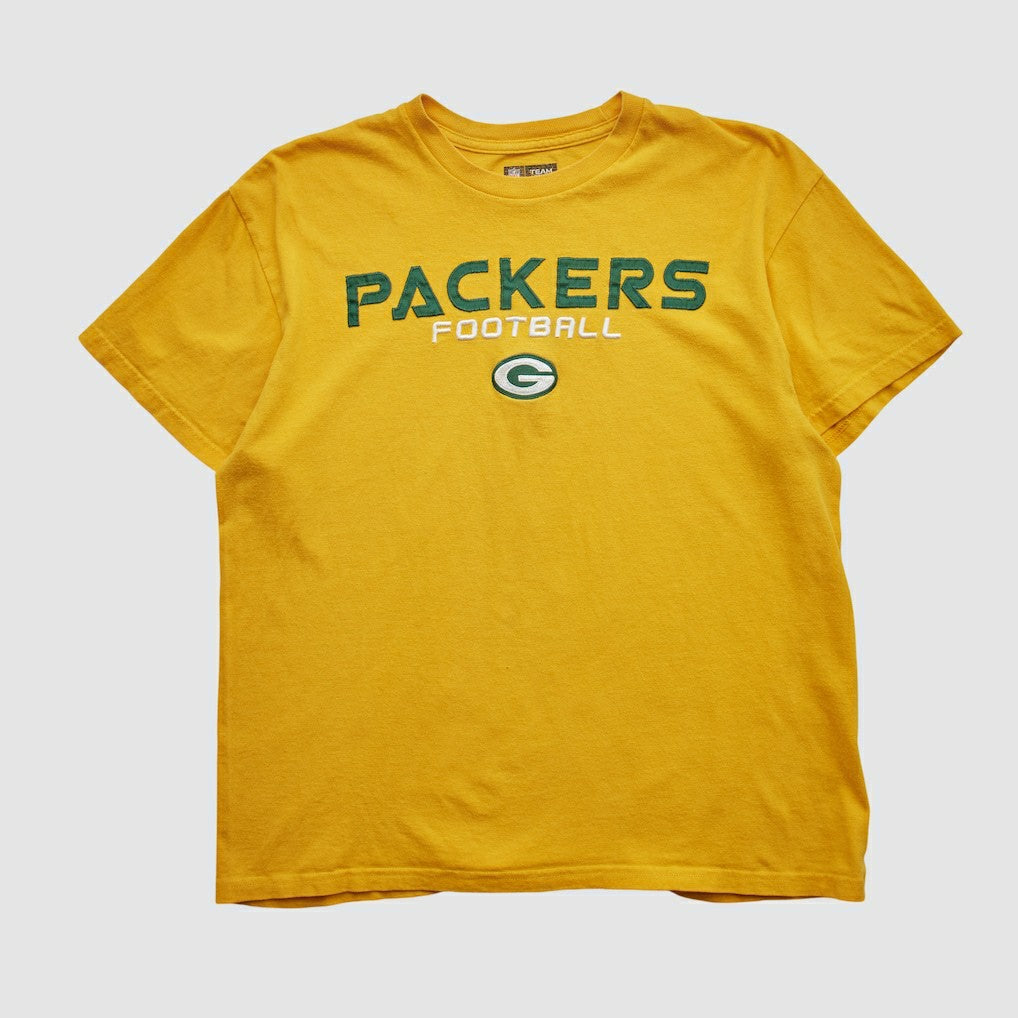 Fanatics Green Bay Packers NFL 2000s T-shirt Yellow Vintage