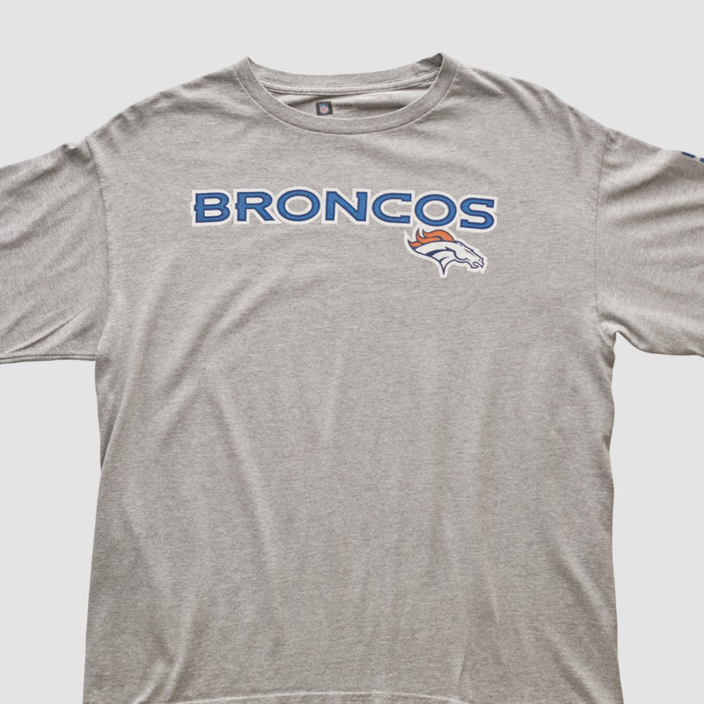 Fanatics Denver Broncos NFL 2000s Long Sleeve T-shirt Heather Gray Vintage