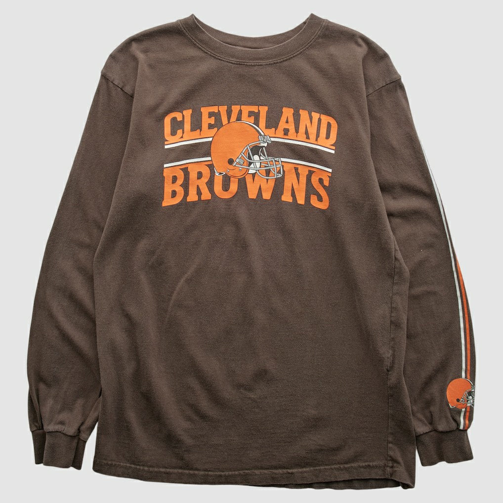 Fanatics Cleveland Browns Reebok 2000s Long Sleeve T-shirt Brown Vintage