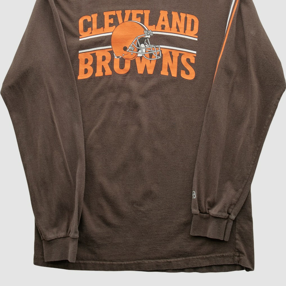 Fanatics Cleveland Browns Reebok 2000s Long Sleeve T-shirt Brown Vintage