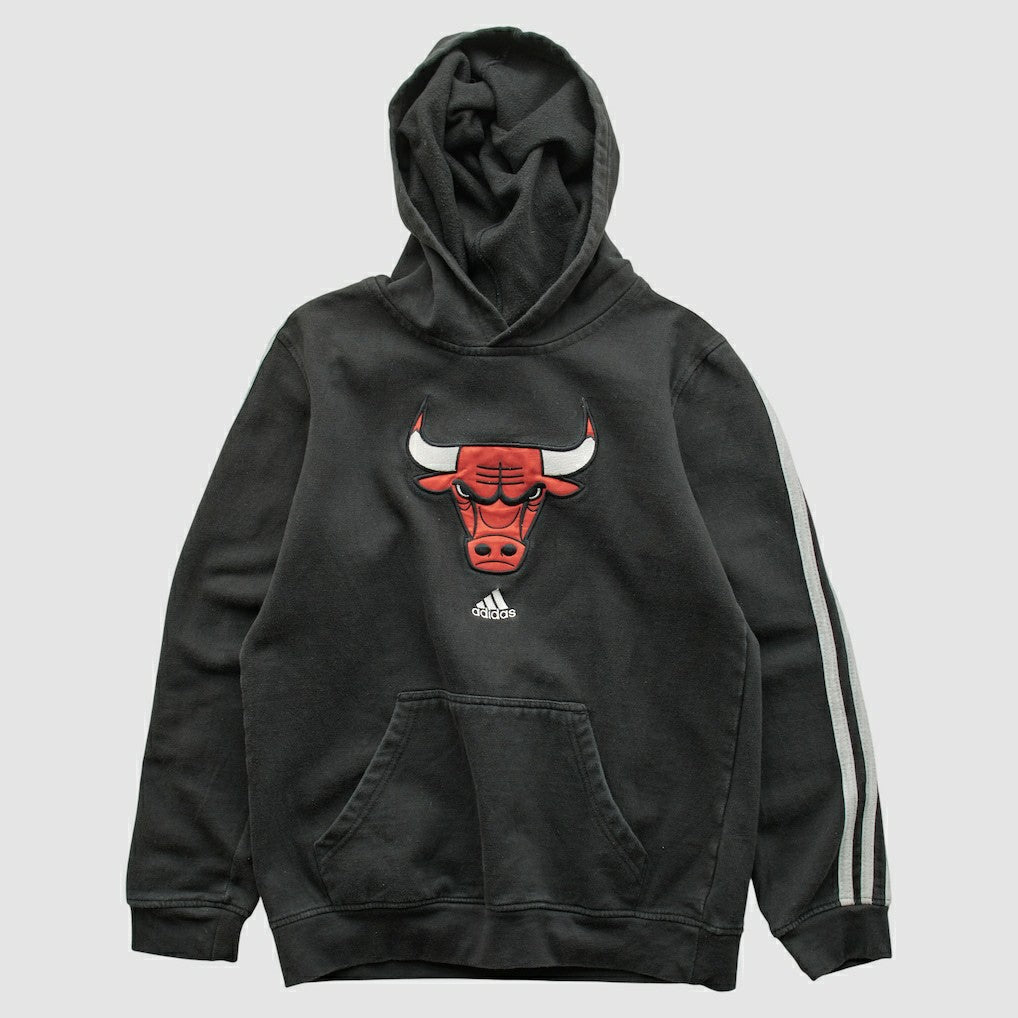 Chicago Bulls 2010s Hooded Sweatshirt Black Vintage | Adidas outlet