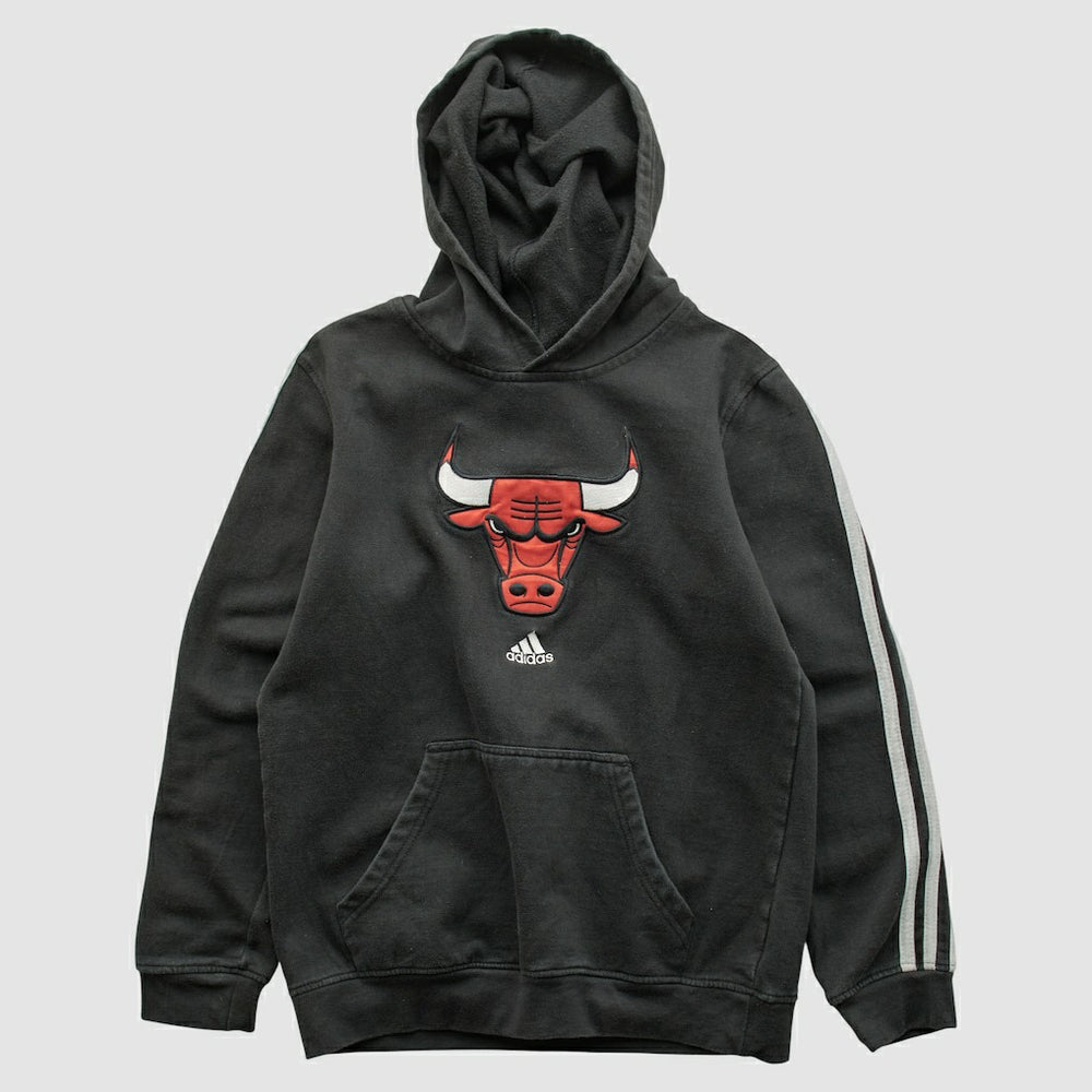 Chicago Bulls 2010s Hooded Sweatshirt Black Vintage | Adidas outlet