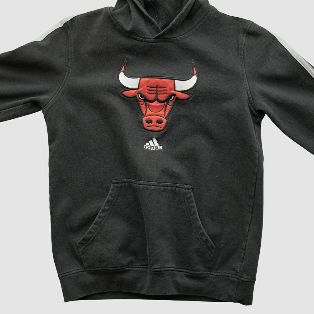 Chicago Bulls 2010s Hooded Sweatshirt Black Vintage | Adidas outlet