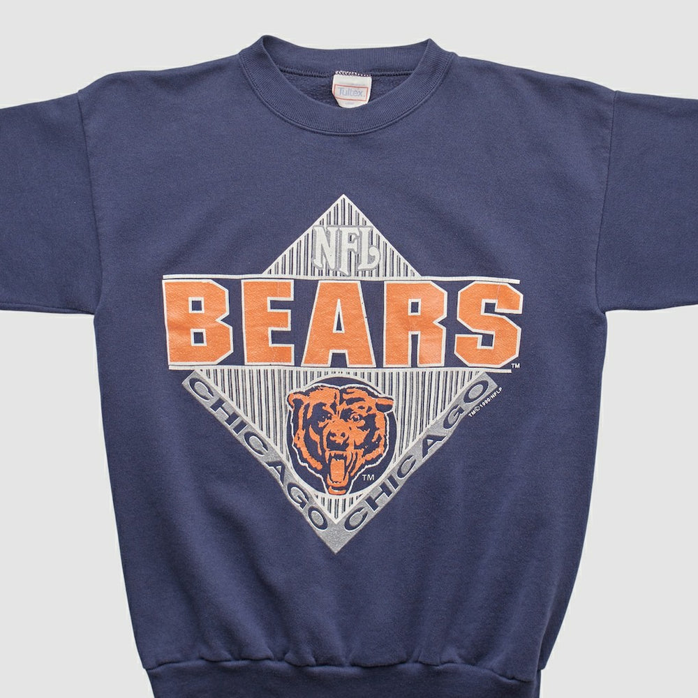 Fanatics Chicago Bears Tultex 90s Pullover Sweatshirt Navy Vintage