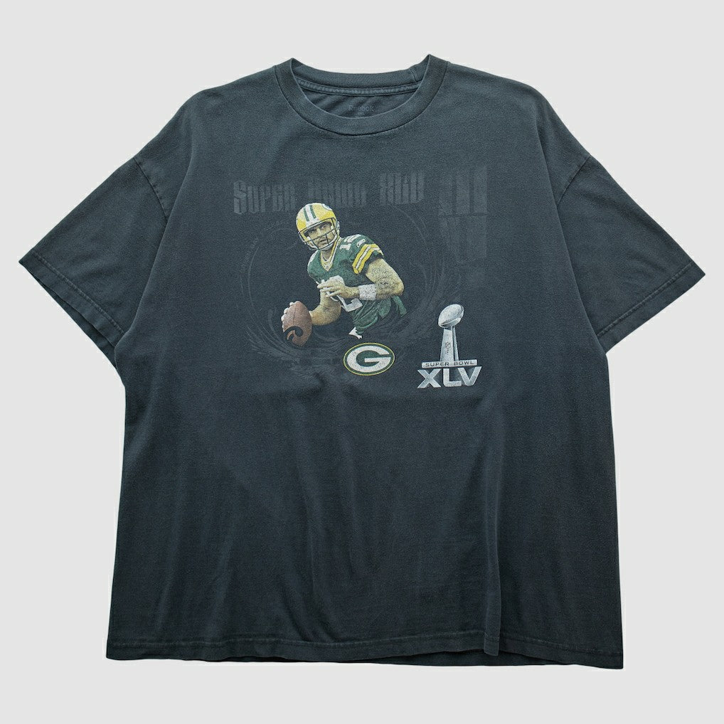 Fanatics Green Bay Packers Reebok 2011 T-shirt Charcoal Vintage