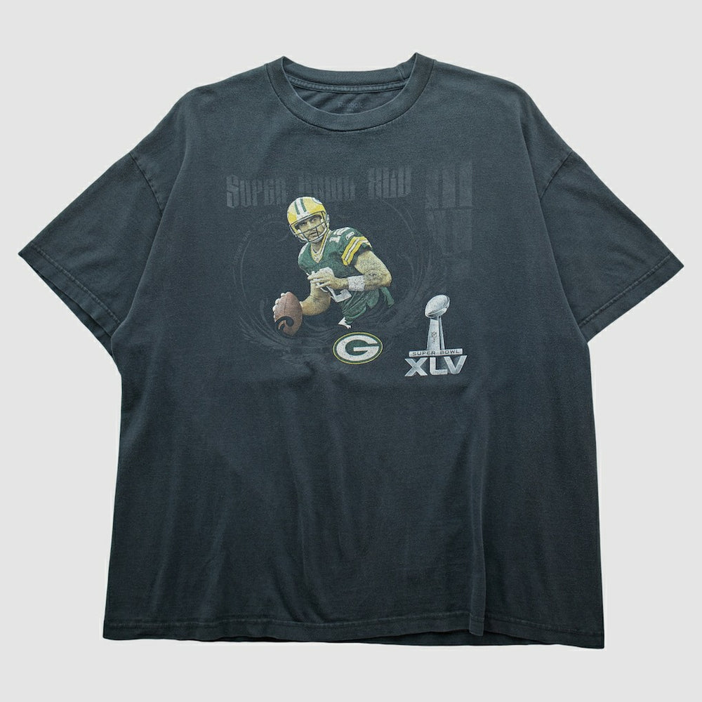 Fanatics Green Bay Packers Reebok 2011 T-shirt Charcoal Vintage