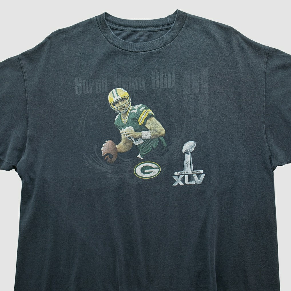 Fanatics Green Bay Packers Reebok 2011 T-shirt Charcoal Vintage