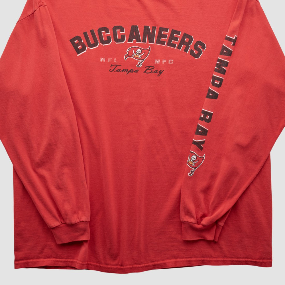 Fanatics Tampa Bay Buccaneers NFL 2000s Long Sleeve T-shirt Red Vintage