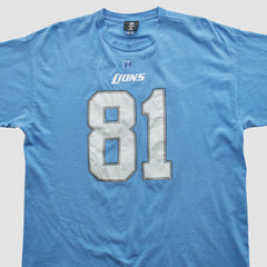 Fanatics Detroit Lions NFL 2010s T-shirt Light Blue Vintage