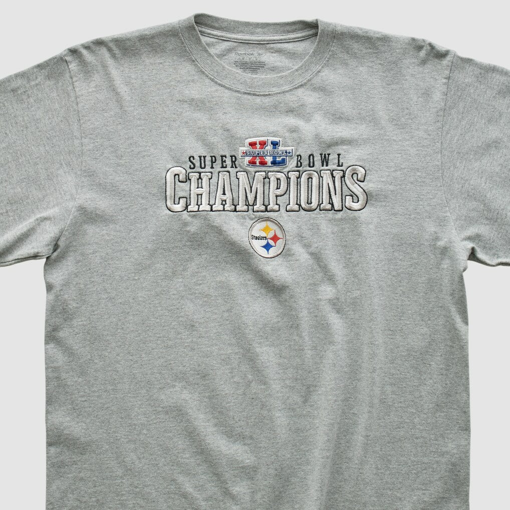 Fanatics Pittsburgh Steelers Reebok 2006 Long Sleeve T-shirt Gray Vintage
