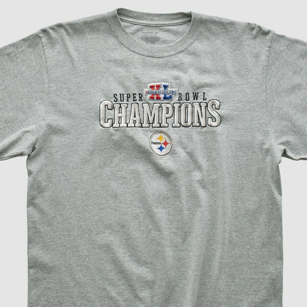 Fanatics Pittsburgh Steelers Reebok 2006 Long Sleeve T-shirt Gray Vintage