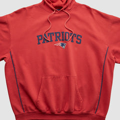 Fanatics New England Patriots NFL 2000s Hooded Pullover Sweatshirt Red Vintage