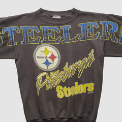 Fanatics Pittsburgh Steelers Tultex 1994 Pullover Sweatshirt Charcoal Vintage