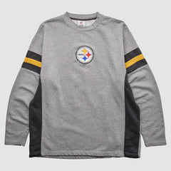 Fanatics Pittsburgh Steelers NFL 2010s Pullover Sweatshirt Heather Gray Vintage