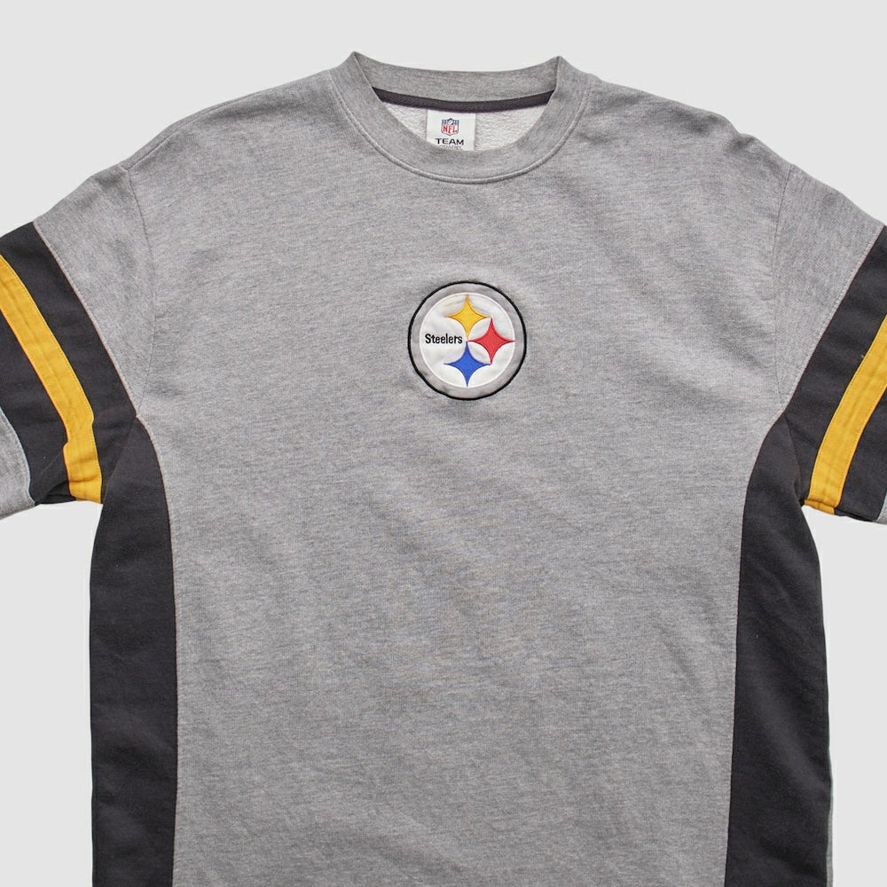 Fanatics Pittsburgh Steelers NFL 2010s Pullover Sweatshirt Heather Gray Vintage