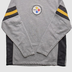 Fanatics Pittsburgh Steelers NFL 2010s Pullover Sweatshirt Heather Gray Vintage